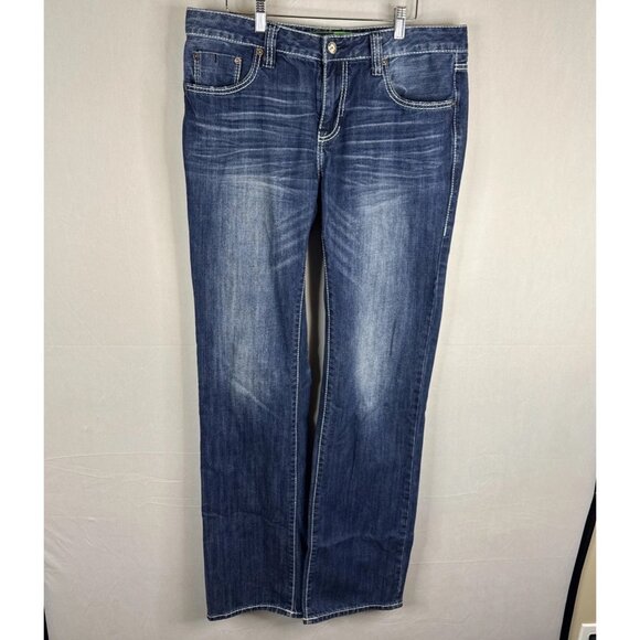 Rock & Roll Cowboy Dark Wash Straight Leg Jeans Men’s 34X36 - Picture 2 of 9